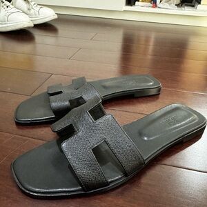 Black Slide Sandals